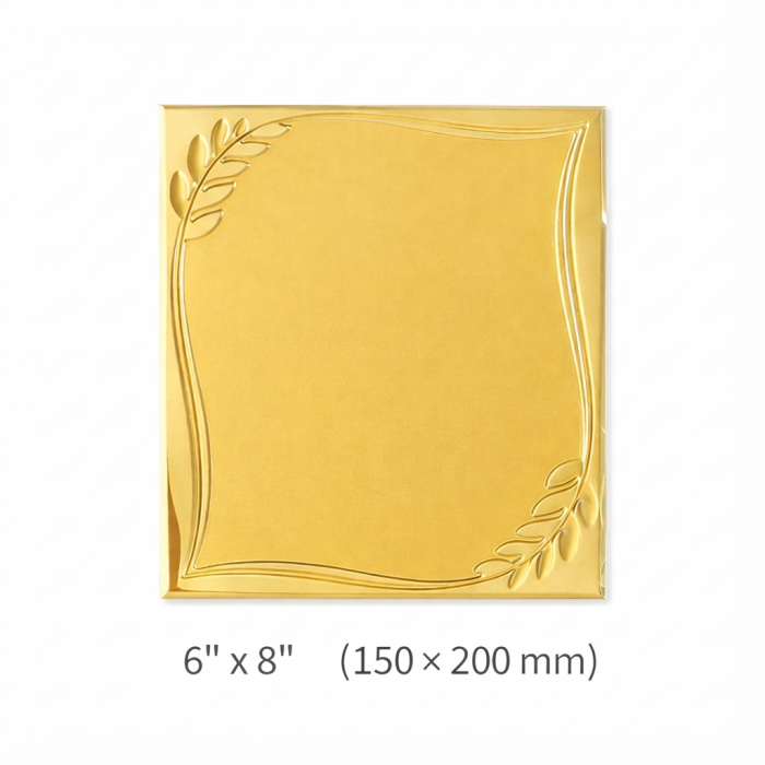 Luxury  Suede Tri-Fold Award Plaque - Image 5