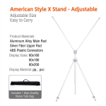 調整可能なマルチサイズXバナースタンド - 画像 (3)