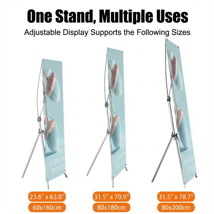 調整可能なマルチサイズXバナースタンド - 画像 (2)