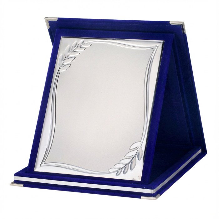 Luxury  Suede Tri-Fold Award Plaque - Image 2