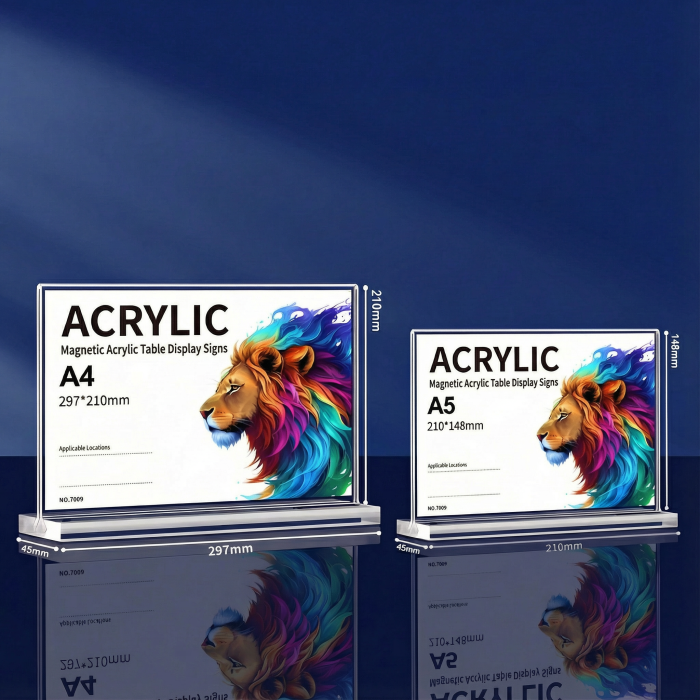 磁気アクリルテーブルディスプレイ看板(水平) - 画像 (2)