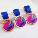 クリスタル・フュージョン・カラープリント・メダル