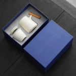 Wooden Handle Infuser Tea Cup Set