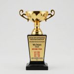 metal trophy - Metal Trophy - Metal / Wood - front view