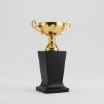 metal trophy - Metal Trophy - Metal / Wood - close-up