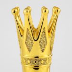 レジンクラウントロフィー - カスタムレジンクラウントロフィー - クリスタル/レジン - サンドブラスト彫刻 - クローズアップ