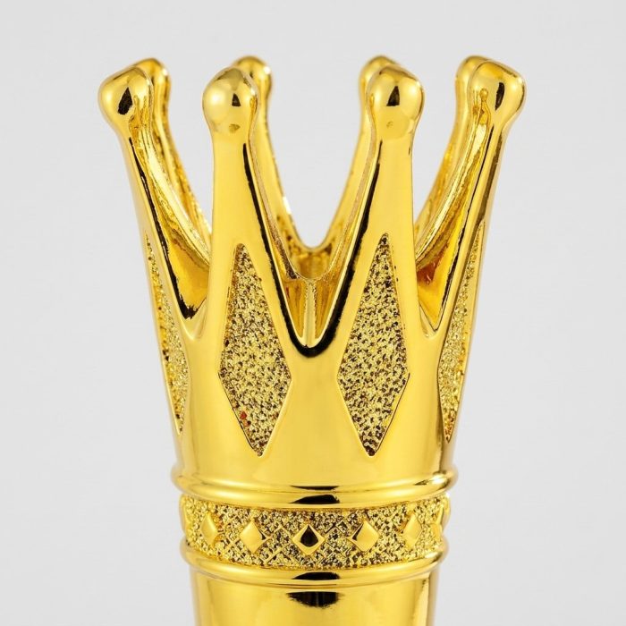 レジンクラウントロフィー - カスタムレジンクラウントロフィー - クリスタル/レジン - サンドブラスト彫刻 - クローズアップ