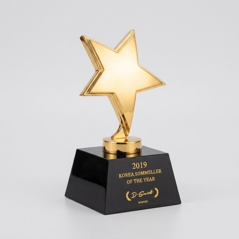 resin trophy - Resin Trophy - K9 Crystal + Metal - 金属 - angled view