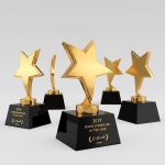 レジントロフィー - レジントロフィー - K9クリスタル+メタル - 金属 - 上ビュー