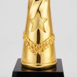 スターレジントロフィー - カスタムスターレジントロフィー - レジン - エレクトロメッキ - トップビュー