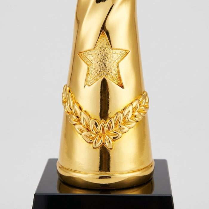 スターレジントロフィー - カスタムスターレジントロフィー - レジン - エレクトロメッキ - トップビュー