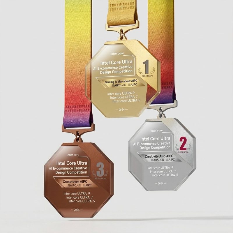 customized honor crystal metal - Customized Honor Crystal & Metal Plaque - Aluminum Alloy, Crystal Glass, Polyester-Cotton Lanyard - Crystal