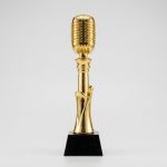 ゴールドマイクトロフィー - ゴールドマイクトロフィー - レジン - エレクトロメッキ - 正面写真