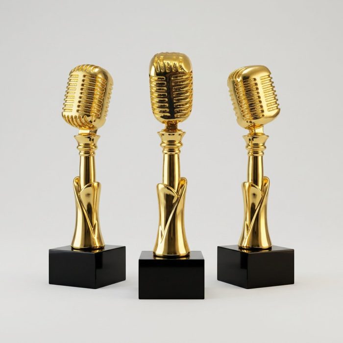 ゴールドマイクトロフィー - ゴールドマイクトロフィー - レジン - エレクトロメッキ - クローズアップ