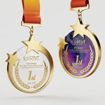 engraved sports crystal metal - Custom Engraved Sports Crystal & Metal Medals - Crystal Glass, Aluminum Alloy & Poly-Cotton Lanyard - Clear