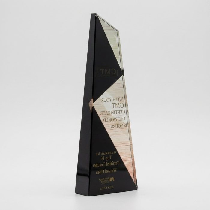 special shaped color printed - Custom Special-shaped Color-printed Crystal Trophy - Crystal - Color Printing - close-up