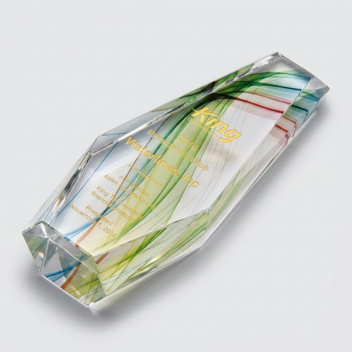 彫刻クリスタルトロフィー - カスタム彫刻クリスタルトロフィー - クリスタル - 彫刻 - 上図