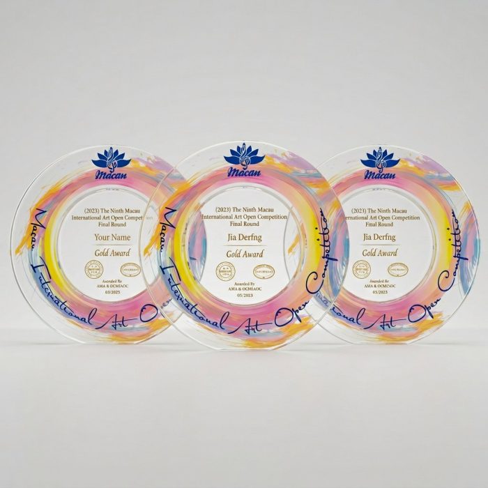 彫刻可能なカラープリントクリスタル - プレミアム彫刻可能なカラープリント可能クリスタルトロフィー - クリスタル - 彫刻/カラープリント - 正面写真