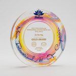 彫刻可能なカラープリントクリスタル - プレミアム彫刻可能なカラープリント可能クリスタルトロフィー - クリスタル - 彫刻/カラー印刷 - クローズアップ