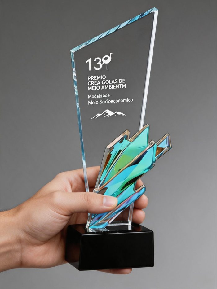 クリスタルトロフィー - クリスタルトロフィー - クリスタル - レリーフ彫刻 - トップビュー