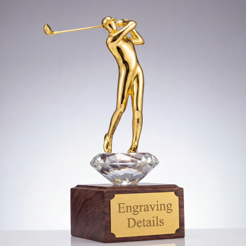 高尔夫奖杯-细节展示图-Engraving